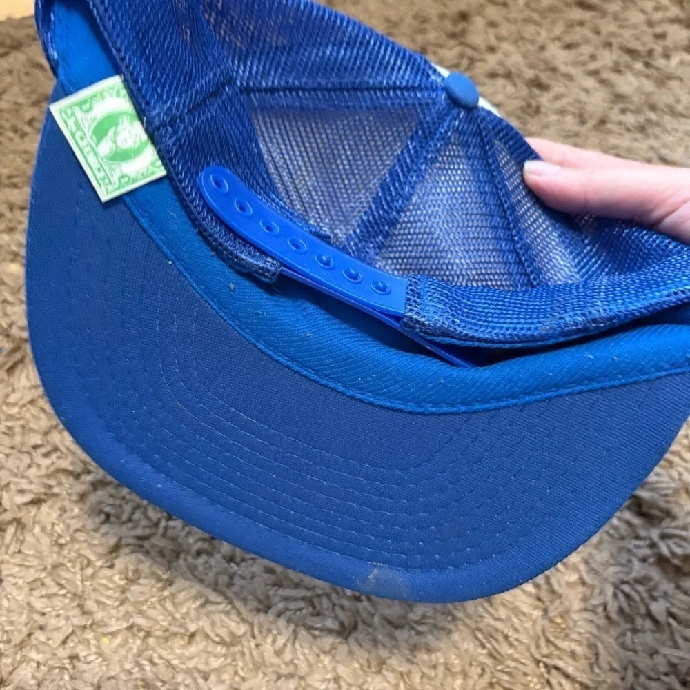 Vintage New Holland Ford 1920 Tractor Snap Back Trucker Hat Blue Farming